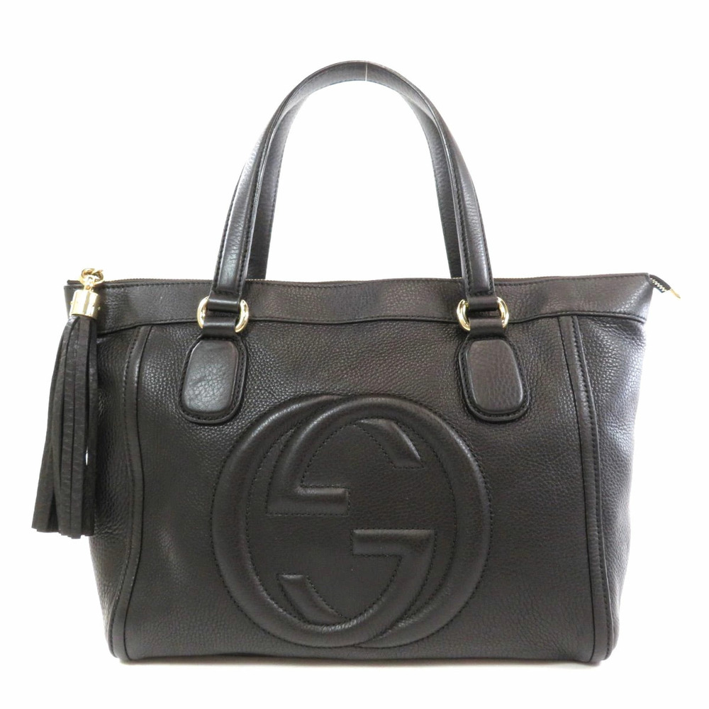 Gucci Soho Interlocking GG Tote Bag Leather - Picture 11 of 11